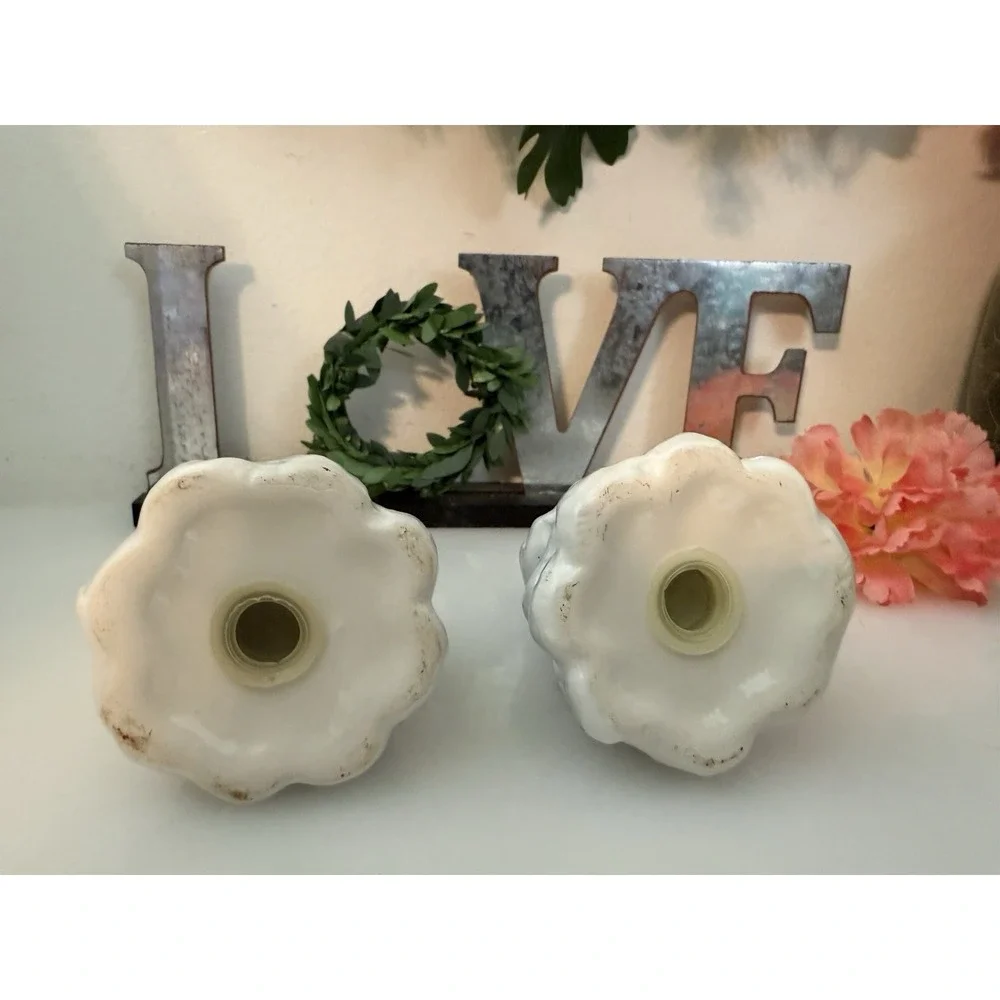 Vintage Snowy Evergreen Ceramic 4